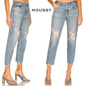 MOUSSY VINTAGE Carter Friend Tapered Denim Jeans Blue Size 28